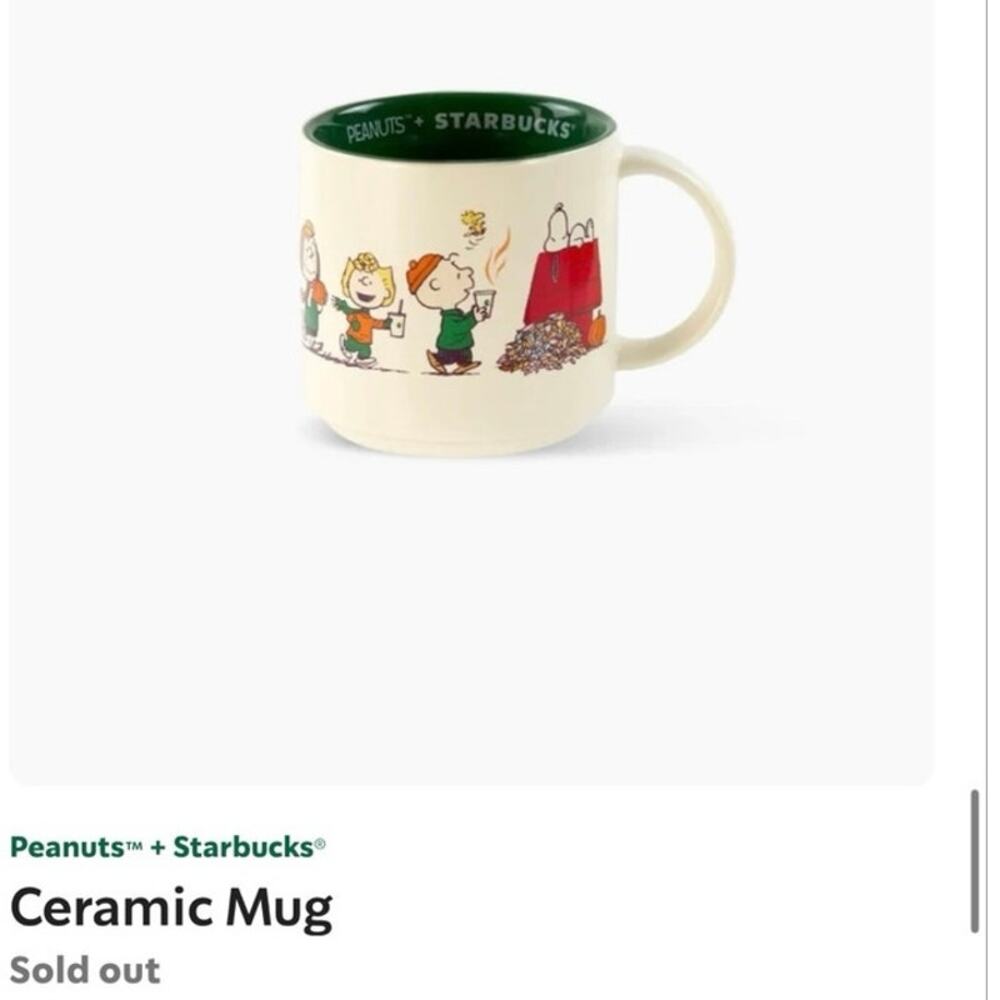 Starbucks x Snoopy Ceramic mug